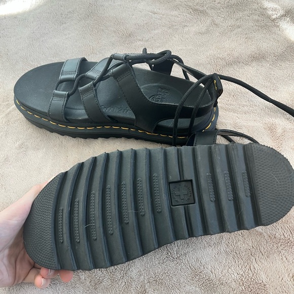 Dr. Martens Nartilla Hydro Leather Lace Up Gladiator Sandal - Picture 4 of 4